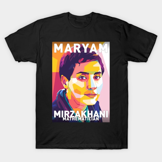 Maryam Mirzakhani T-Shirt by Shecience